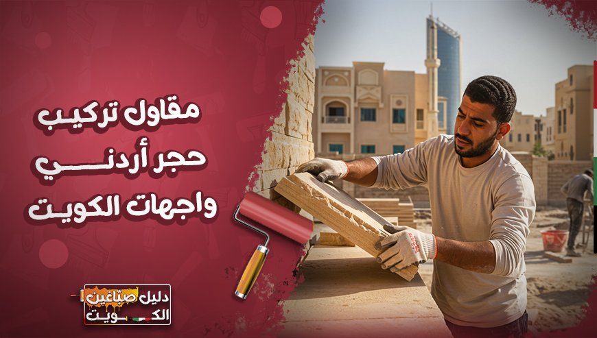 مقاول تركيب حجر اردني واجهات الكويت